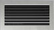 Kratki Fresh Ορθογώνια Περσίδα Τζακιού 30x17cm Inox