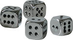 Lampa Car Tire Valve Caps Dice Dice Silver 4pcs