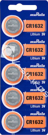 Murata Batterien Lithium für Uhren CR1632 3V 5Stück