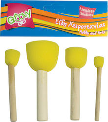 Groovy Σετ Πινέλα 4τμχ Groovy Σετ Πινέλα 4τμχ