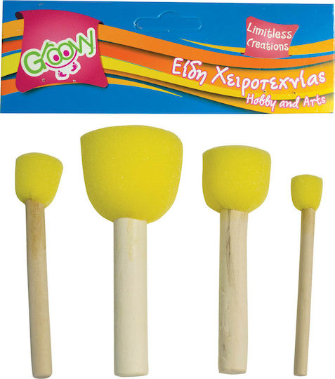 Groovy Set Pensule de Pictură 4buc 076082
