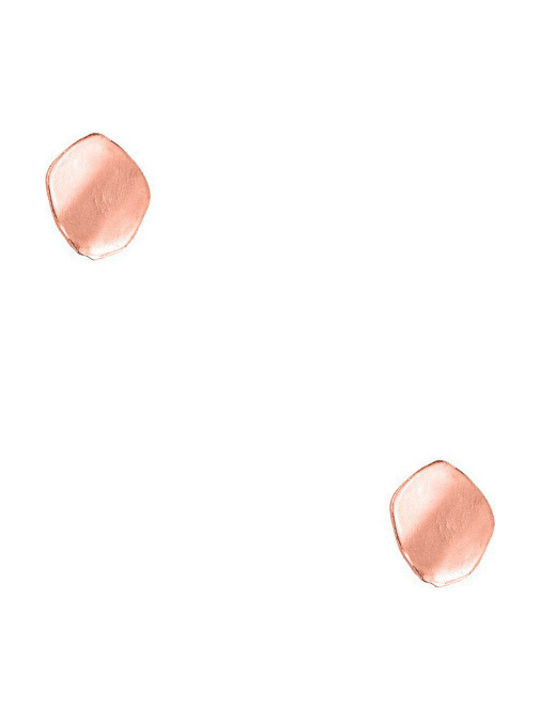 Silver earrings "Provocative #1" rose gold plated