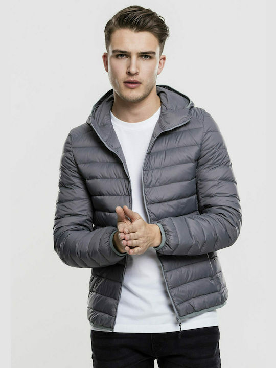 Urban Classics Men's Puffer Jacket Dark Grey