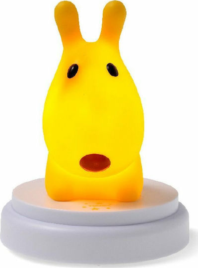 Alecto Baby Led Kids Decorative Lamp Innocent Dog Yellow 12x12x15εκ.