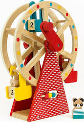 Petit Collage Baby Toy Ξύλινoς Μύλος Λούνα Παρκ made of Wood for 36++ Months