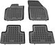 Rezaw Plast Set of Front and Rear Mats 4pcs Tray Type for Volvo S40 2003+ Black