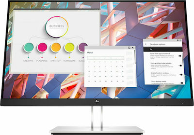 HP E24 G4 IPS Monitor 23.8" FHD 1920x1080 με Χρόνο Απόκρισης 5ms GTG