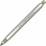 Koh-I-Noor 5340 Metallic Mechanical Pencil 5.6mm for Drawing with Sharpener Silver