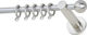 Anartisi Metallic Curtain Pole Ball Polo Single Φ10mm 80cm Nickel Satin