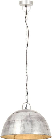 vidaXL Lustră Argintiu cu Dulie E27 41x26.5cm.