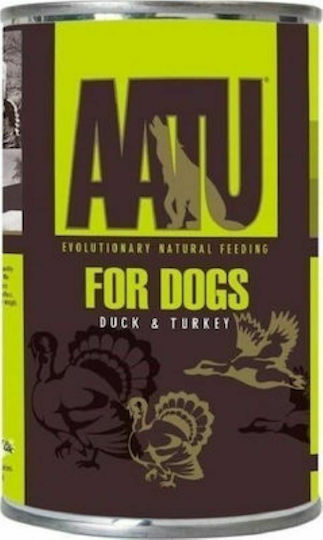 AATU Wet Food Dogs in Cans with Turkey and Duck Grain-Free & Gluten-Free 400gr BA27077