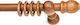 Anartisi Wooden Curtain Pole Round Single Φ35mm 160cm Honey
