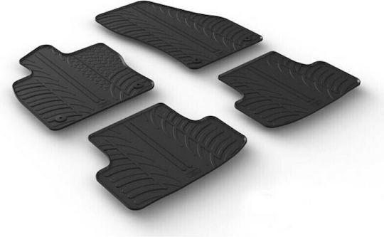 Gledring Set of Front and Rear Mats 4pcs for Skoda Karoq 2017 Black
