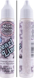 Maxi Decor Στυλό Glitter Λευκό 28ml