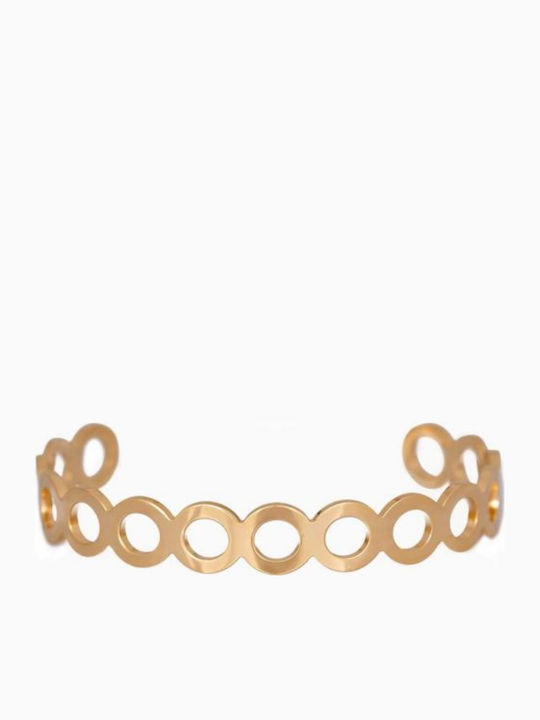 Excite-Fashion Bracelet Handcuffs made of Steel Gold Plated