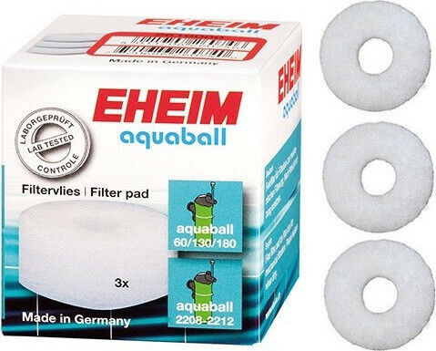 Eheim Fibră de sticlă pentru Filtrarea Acvariului Set de 3 lână de sticlă pentru Aquaball 2208-2212 3buc