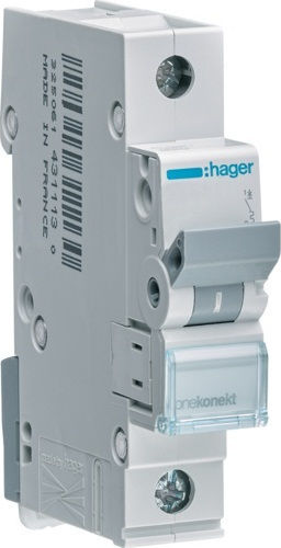 Hager Автоматичен Прекъсвач 63Спецификация Еднополюсен AC MCN163A