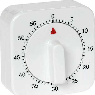 Countdown Analog Kitchen Timer White