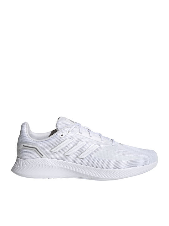 Adidas Run Falcon 2.0 Ανδρικά Αθλητικά Παπούτσια Running Cloud White / Silver Metallic