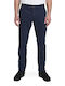 Trousers Chino Elastic Navy Blue