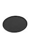 Homestyle Kunststoff Oval Serviertablett Rutschfest in Schwarz Farbe 73.5x60cm 7352900 1Stück