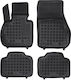 Rezaw Plast Set of Front and Rear Mats Tray Type 4pcs from Rubber for Mini Countryman Black