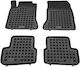 Rezaw Plast Set of Front and Rear Mats 4pcs Tray Type for Mercedes-Benz CLA Class 2013-2019 Black