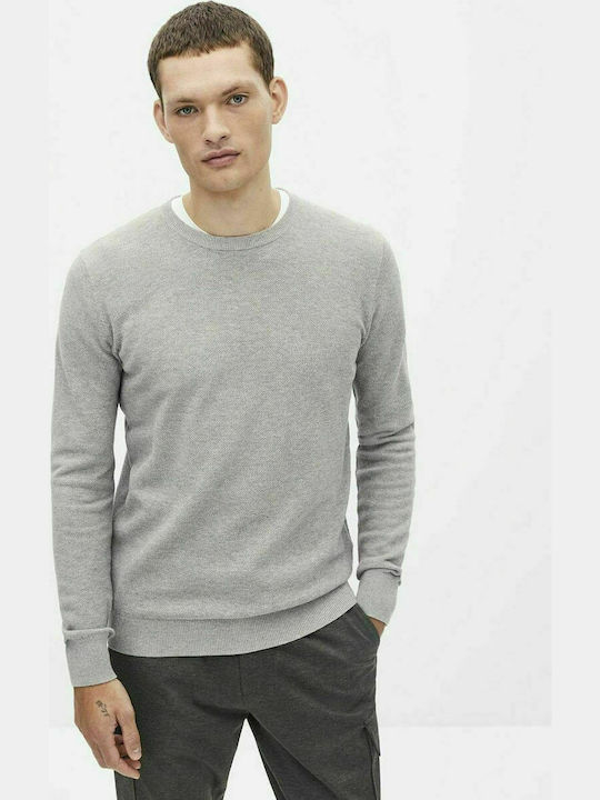 Celio Nepic Long Sleeve Sweater Grey Melange