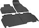 Rigum Set of Front and Rear Mats 4pcs for Mercedes-Benz Citan Renault Kangoo 2008-2021 Black