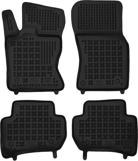 Rezaw Plast Satz Vorder- und Hintermatten Wannenartig 4Stück aus Gummi für Land Rover Range Rover Velar 2014+ Schwarz