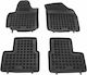 Rezaw Plast Set of Front and Rear Mats 4pcs Tray Type for Fiat Sedici 2006+ Black