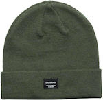 Jack & Jones Beanie Beanie Knitted in Khaki color