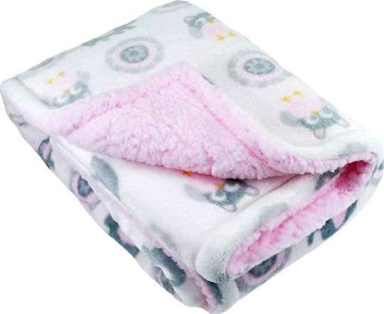 Soft Touch Blanket Nursery Swaddling Blankets Elephant Pink 70x100cm