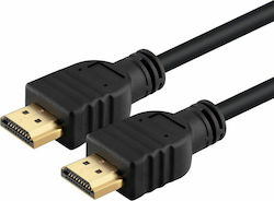 TelForceOne HDMI 1.4 HDMI мъжки - HDMI мъжки 3м Черен