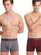 Herren Boxershorts Grey / Gray 2Packung