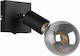 Trio Lighting Vannes Einzel Spot mit Fassung E27 in Schwarz Farbe