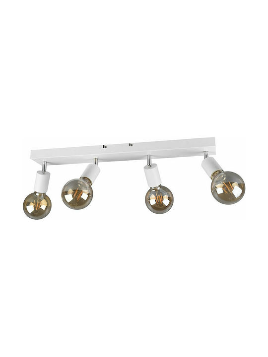 Trio Lighting Vannes Σποτ με 4 Φώτα και Ντουί E...