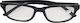 4teen-4ty Reading Glasses +3.50 Black 40477