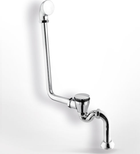 CGS Brass Valve Shower with Overflow Silver 355-