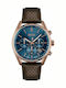 Boss Champion Men's Watch 44mm Chronograph Battery with Brown Leather Strap