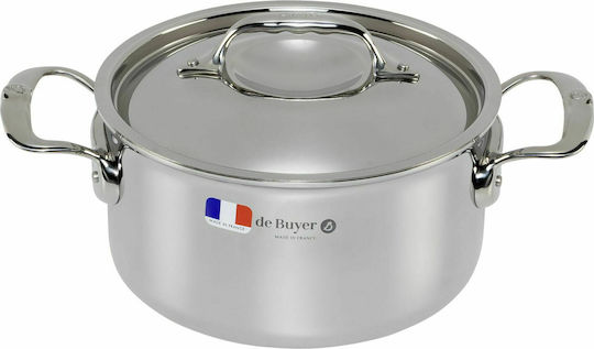 De Buyer Affinity Βαθιά Ανοξείδωτη Κατσαρόλα 3.4lt / 20cm