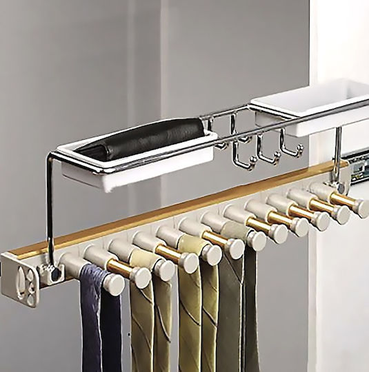Marmouris Wardrobe Hanger for Ties Metallic Silver 40150171 1pcs