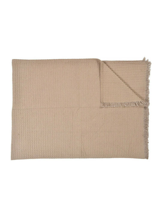 InTheBox Maroko Ριχτάρι Πολυθρόνας 130x170εκ. Μπεζ