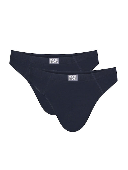 Kybbvs Ανδρικά Σλιπ Σκούρο Μπλε 2Pack