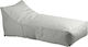 Pouf Liegestuhl Wasserdicht Taco Grau 140x70x60cm E029,5