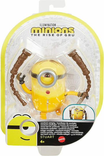 Mattel The Rise Of Gru Minions Nunchuck Swinging Stuart for 4+ Years 7cm (Miscellaneous Designs)