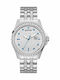 Guess Γυναικείο Ρολόι 46mm Μπαταρίας με Ασημί Μεταλλικό Μπρασελέ