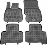 Rezaw Plast Set of Front and Rear Mats Tray Type 4pcs from Rubber for Ford EcoSport / Fiesta / Puma Black