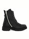 Toutounis Leather Women's Ankle Boots Black