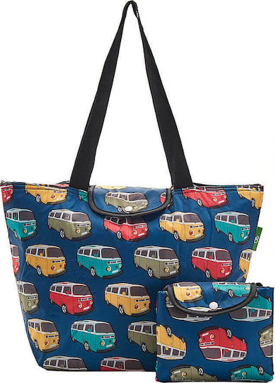 Eco Chic Ισοθερμική Τσάντα Ώμου Teal Camper Vans Large Cool 10 λίτρων Μ44 x Π17 x Υ29εκ.
